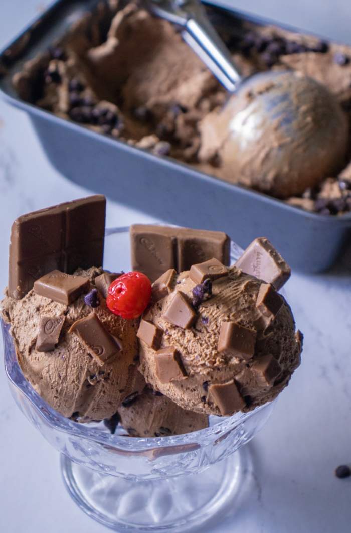 Belgian Chocolate Ice Cream at Home